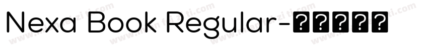 Nexa Book Regular字体转换